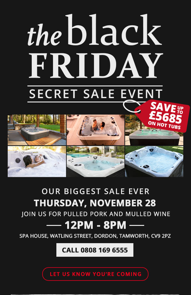 Black Friday Hot Tub Sale Event